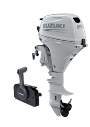 Suzuki 25hp DF25ATSW, 4-stroke, 15" Short Shaft - Electric Start - Remote Steering - Power Trim and Tilt