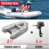INMAR 240H-TS (8' 0”) Air Floor Tender Inflatable Boat + DF6S Motor