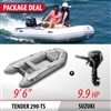 INMAR 290-TS (9' 6”) Aluminum Floor Tender Inflatable Boat + DF9.9BS  motor