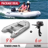 INMAR 290H-TS (9' 6”) Air Floor Tender Inflatable Boat + DF6S Motor