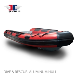 inmar aluminum floor 420R red dive and rescue