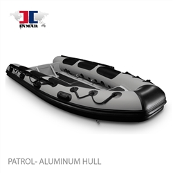 420R-PT (13'6") Patrol series (Rigid Aluminum Hull) Inflatable Boat (Open Rib)