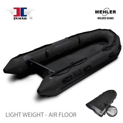INMAR-430-MIL-L-HD rapid deploy floor Patrol, search & rescue Series Inflatable Boat Welded Seams