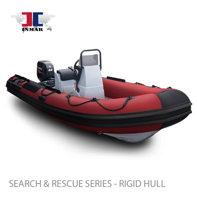 INMAR 470R rigid fiberglass boat, inflatable, console