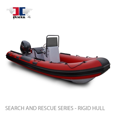 INMAR 520R rigid fiberglass boat, inflatable, console