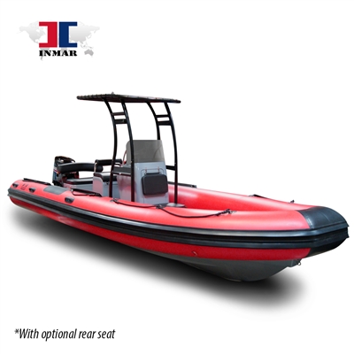 INMAR 650R rigid fiberglass boat, inflatable, console