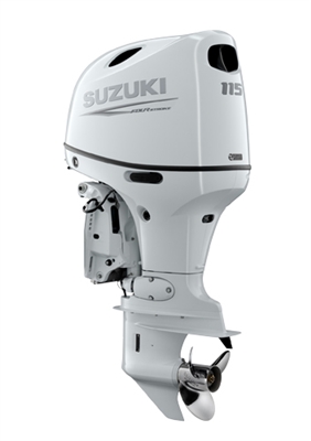 Suzuki 115hp DF115ATXZW, 4-stroke, 25" Extra Long Shaft - Electric Start - Remote Steering - Counter Rotation