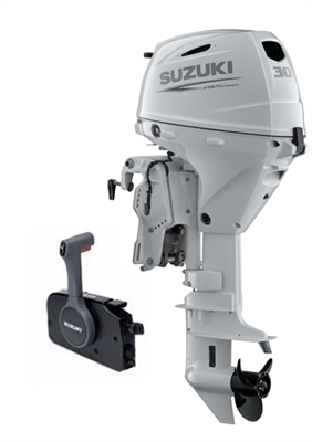 Suzuki 30hp DF30ATLW, 4-stroke, 20" Long Shaft - Electric Start - Remote Steering - Power Trim and Tilt