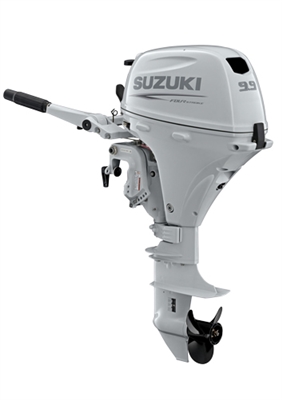 Suzuki DF9.9BTHLWW, 4-stroke 9.9hp, Tiller handle, ElectricStart, 20"  Shaft, Power Tilt Series (High Thrust), Electric Start, Tiller Handle, EFI