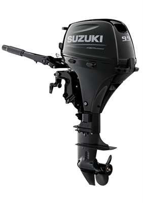 Suzuki 9.9hp DF9.9BTHX, 4-stroke, 25"  Shaft, Power Tilt Series (High Thrust) - Electric Start - Tiller Handle - EFI