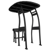Aluminum T-Top for Center Consoles - Black Finish